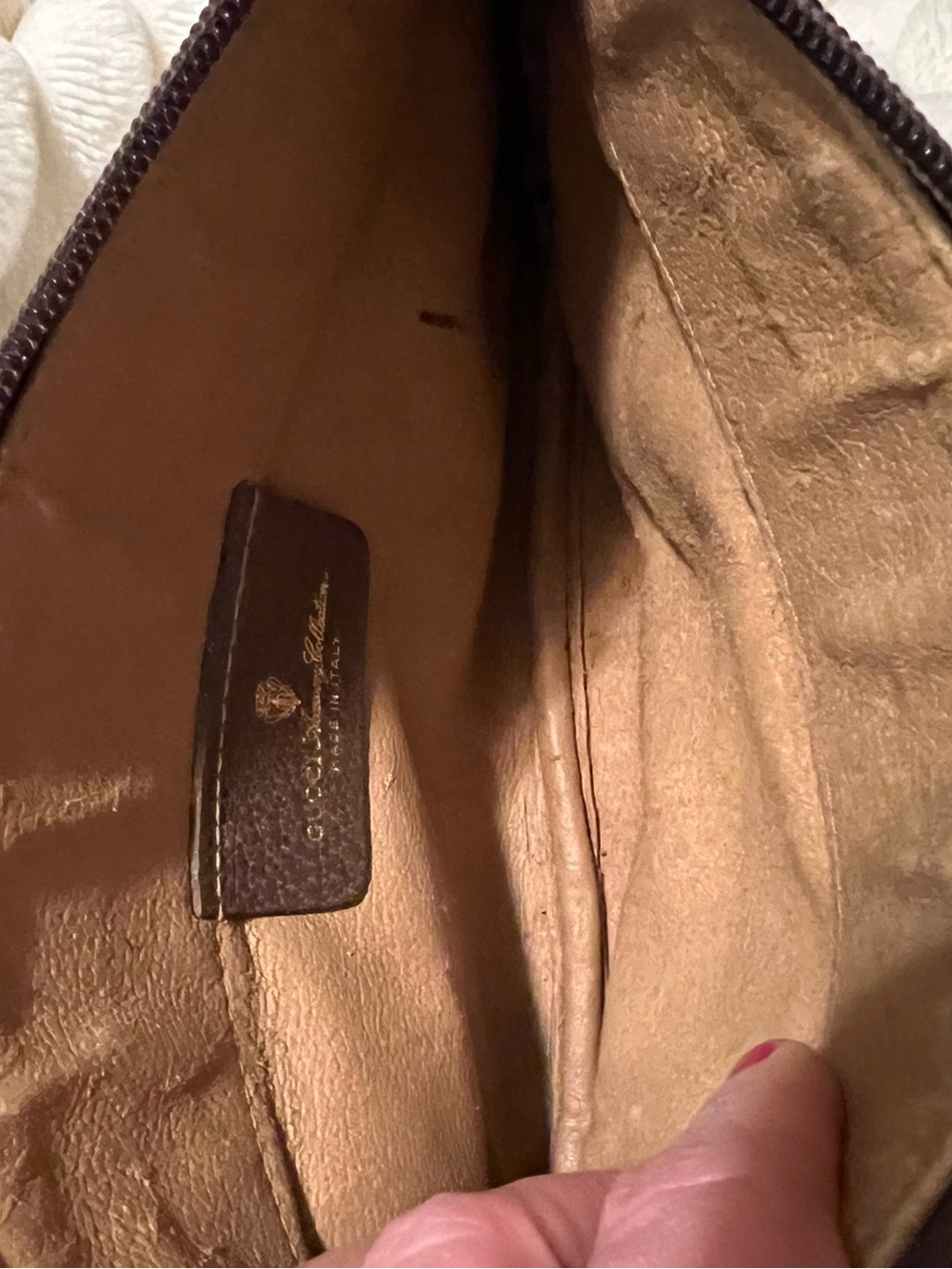 Vintage Gucci Brown GG Logo Canvas and Leather Cosmetic Bag - Picture 10 of 10